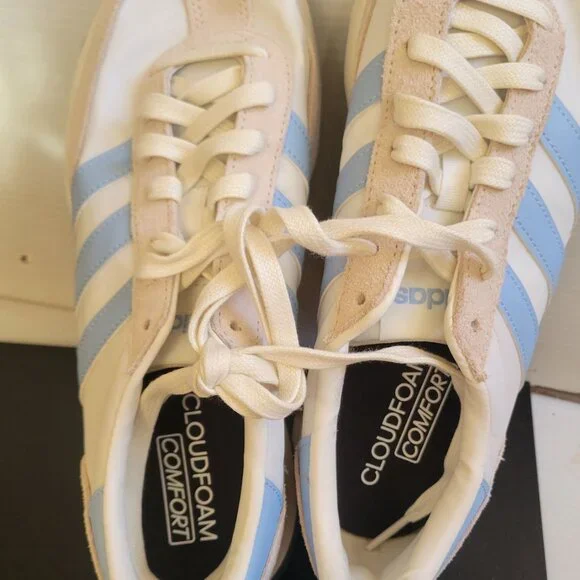 adidas gazelle silver green womens adidas Retro Run 70s Sneakers Running Jogging Workout Sizes 8 and 8.5 main image 1